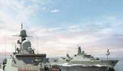 Từ tháng 8.2016, cặp chiến hạm Gepard 3.9 thứ hai của Việt Nam sẽ thử nghiệm trên biển, theo Nhà máy đóng tàu Gorky ở Zelenodolsk, Nga - Ảnh: NM Gorky