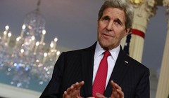 Ngoại trưởng Kerry nói Mỹ không tìm kiếm sự đối đầu với Nga - Ảnh: AFP