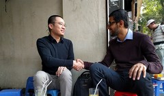 Nguyễn Hà Đông "trà chanh" cùng CEO Google tại Hà Nội 