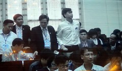 Bốn đại diện Agribank tại tòa từ chối trả lời về việc xử lý khoản nợ 4000 tỷ đồng của các công ty hiện như thế nào - Ảnh chụp màn hình