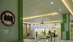 Biển cấm chụp ảnh trong cửa hàng H.A - Ảnh: Hoàng Sơn