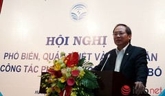 Thứ trưởng Trương Minh Tuấn phát biểu khai mạc buổi tập huấn.