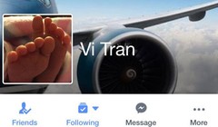 Trang Facebook mà Vi Tran dùng để giao dịch với du học sinh - Ảnh chụp màn hình