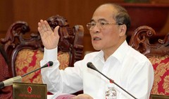 Chủ tịch Quốc hội Nguyễn Sinh Hùng bức xúc trước việc Chính phủ xin lùi dự án Luật biểu tình 