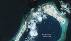 Đá Subi ở quần đảo Trường Sa của Việt Nam đã bị Trung Quốc bồi lấp và đang ráo riết lắp đặt trang thiết bị quân sự