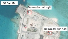 Đá Gạc Ma ở quần đảo Trường Sa của Việt Nam đã bị Trung Quốc biến thành một pháo đài quân sự