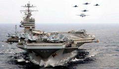 Cụm tác chiến tàu sân bay Mỹ đã di chuyển đến khu vực Biển Đông