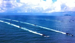 Hải quân Trung Quốc tập trận đổ bộ trên biển. Nước này đang tiến hành cuộc tập trận quy mô "chưa từng có" ở Biển Đông