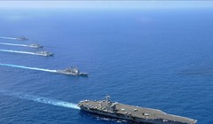 Cụm tác chiến tàu sân bay Mỹ đang có mặt tại Biển Đông