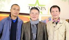 Nguyễn Hà Đông tại buổi lễ ra mắt "Vườn ươm tài năng". Ảnh: Qúy Hiên