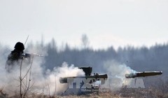 Binh sĩ Ukraine tham gia tập trận. Ảnh: AFP/ TTXVN 