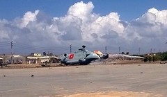 Hiện trường máy bay rơi.