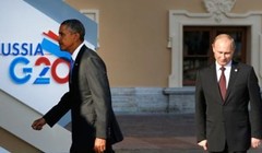 Tổng thống Nga Putin (phải) và Tổng thống Mỹ Obama. Ảnh Sputnik