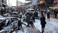 Hiện trường vụ đánh bom. Ảnh: AFP/TTXVN