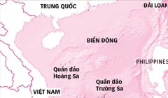 Bản đồ các bãi đá, bãi cạn mà Trung Quốc đang xây dựng, cải tạo trái phép ở quần đảo Trường Sa của Việt Nam