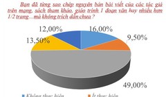 Kết quả khảo sát tình trạng “đạo văn” của Trường ĐH Duy Tân - Ảnh: Minh Giảng - Đồ họa: V.Cường