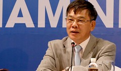 Phó tổng Thanh tra Trần Đức Lượng tại cuộc họp. Ảnh: Bá Đô.