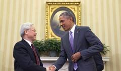 Chùm ảnh Tổng thống Obama hội đàm với Tổng bí thư Nguyễn Phú Trọng tại Nhà Trắng