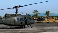  Máy bay trực thăng UH-1 Huey của quân đội Philippines làm nhiệm vụ tại Mindanao. Ảnh: WSJ