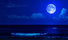 Thế giới sẽ đón "trăng xanh" hôm nay. Ảnh minh họa: Moms Clean Airforce