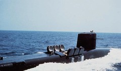 Tàu ngầm hạt nhân tên lửa chiến lược "Ohio" mở nắp phóng