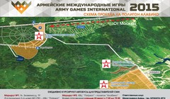 Sơ đồ khu diễn tập quân sự, nơi diễn ra Game quân sụ quốc tế.