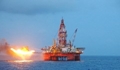 Giàn khoan Hải Dương 981. Ảnh: Xinhua