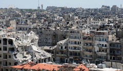 Thành phố Aleppo bị tàn phá trong cuộc chiến giữa quân đội Syria và các lực lượng Hồi giáo cực đoan