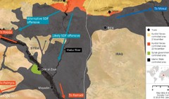 Hướng hoạt động chủ yếu của lực lương SDF Syria