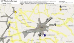 IS đánh chiếm lại một số địa bàn của SDF ở thành phố Manbij