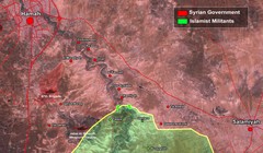 Bản đồ tình hình chiến sự quận Al-Salamiyah 