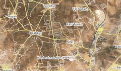 Bản đồ khu vực Al - Malaah miền Bắc Aleppo