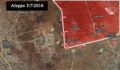Bản đồ tình hình chiến sự Băc Aleppo