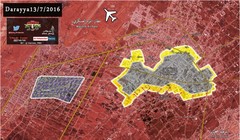 Bản đồ chiến sự thành phố vệ tinh Darayya