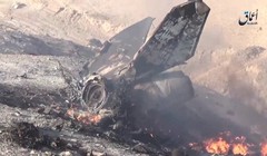 Chiếc MiG - 23 không quân Syria rơi cháy nát thành mảnh vụn