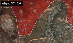 Bản đồ chiến sự khu vực Mallah Aleppo