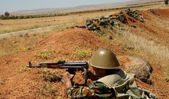 Binh sĩ Syria chiến đấu trên chiến trường Aleppo