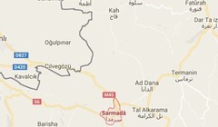 Bản đồ thị trấn Sarmada thuộc tỉnh Idlib