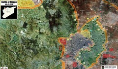 Bản đồ chiến sự thành phố Aleppo ngày 28.07.2016