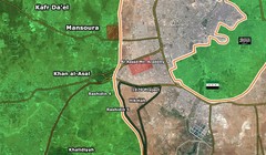 Bản đồ chiến sự Aleppo sáng ngày 01.08.2016