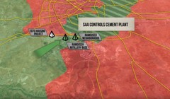 bản đồ chiến sự vùng Aleppo ngày 08/08/2016