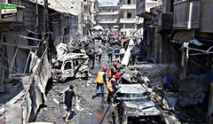 Sau một cuộc không kích vào khu vực co cụm chiến binh của không quân Nga