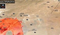 Bàn đồ chiến sự Palmyra ngày 30.08.2016