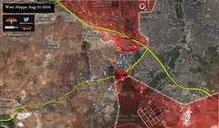 Bản đồ chiến sự Aleppo tại căn cứ Ramousah