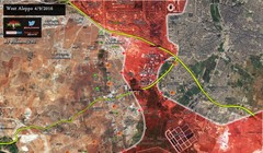 Bản đồ chiến sự thành phố Aleppo ngày 04.09.2016