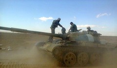 Xe tăng quân đội Syria trên chiến trường Aleppo (ảnh minh họa)