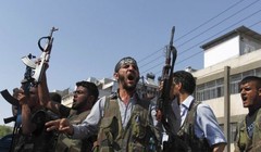 Các tay súng Al-Qaeda Syria ở thành phố Homs