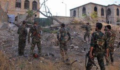 Binh sĩ quân đội Syria trên chiến trường Aleppo