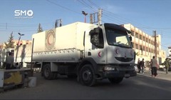 Hàng viện trợ nhân đạo chính quyền Syria đến Douma