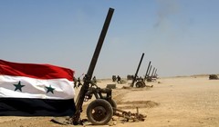 Trận địa súng cối 240 mm của quân đội Syria
